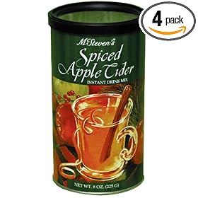 McSteven's Spiced Apple Cider Instant Drink Mix, 8-Ounce Tins (Pack of 4)