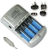 Buy Fast & Portable International 2-HR AA AAA Nimh Battery Charger for HOME & TRAVEL w  Car... by Accessory Power