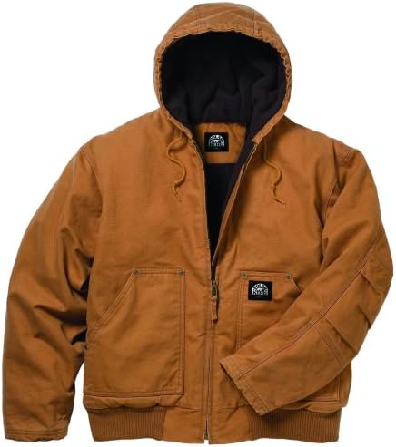 Polar King® Brushed - washed Premium Duck Insulated Fleece - lined Hooded Jacket