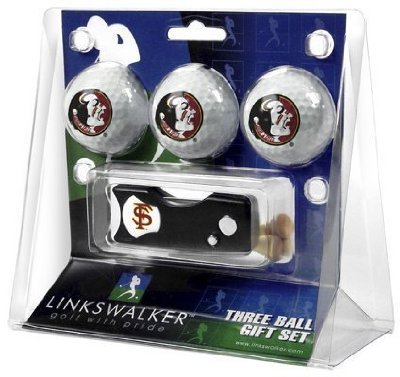Florida State Seminoles 3 Golf Ball Gift Pack W/ Spring Action Tool - Ncaa College Athletics