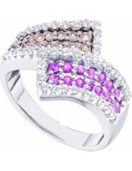 1.03ctw Brown Diamond Fashion Band 14K White Gold