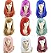 Simpleyourstyle Medium Long Pear Head 9 Colors Pop Style Wigs for Women U pick