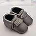 Voberry® Infant Baby Tassels Sneakers Soft Sole Anti-Slip Prewalker Toddler Moccasins (12~18 Month, Grey)