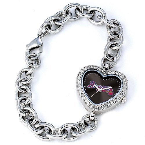MLB Women's MH-ATL Heart Collection Atlanta Braves Watch