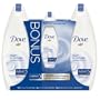 Dove Deep Moisture Nourishing Body Wash Value Pack (Bonus Body Wash 24 Ounce and Bonus Body Wash 6.67 Ounce  with Free Body Pouf)