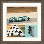 Route 66-B Framed Art Print by K.C. Haxton, 34.09 in. x 34.09 in. Framed