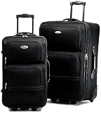 Samsonite Corsica 2 Piece Nested Set,Black,One Size
