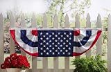 Patriotic American Flag Bunting Fence Decor By Collections Etc