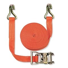 Braun Spanngurt 2000 daN, zweiteilig, Farbe orange, 6 m L�nge, 35 mm Bandbreite, mit Ratsche und Spitzhaken