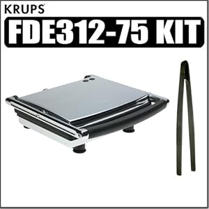 Krups FDE312-75 Universal Grill and Panini Maker Kit