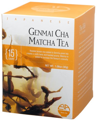 E & A Tea Company Gen Mai Cha Matcha, 1.06-Ounce Boxes (Pack of 6) by E & A Tea Company