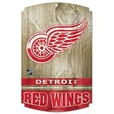 Detroit Red Wings Wood Sign Graphics Antique Matte Finish Laminate Top Durability