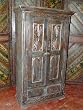 Antique Carved Rustic Armoire Chakra Motif Furniture 68x34