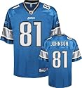 Calvin Johnson Youth Jersey: Reebok Blue Replica #81 Detroit Lions Jersey