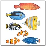7 Tropical Fish Wall Transfer Sticker Mural Bathroom