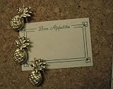 Decorative Pineapple Push Pins - Antique Gold Electroplate Finish - Set of 24
