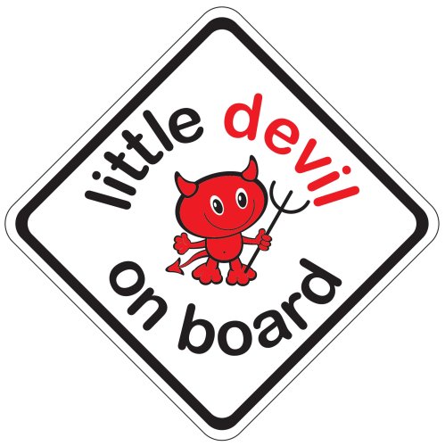 Childrens Toyshop  Third Party New : Little Devil on Board Car Sticker