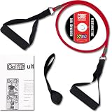 Product details for GoFit Ultimate 4-Foot Light Resistance Ultimate Power Tube with Core Performance DVD (Red / 5-Pound)