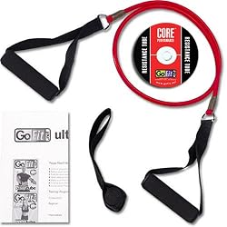 GoFit Ultimate 4-Foot Light Resistance Ultimate Power Tube with Core Performance DVD (Red / 5-Pound)