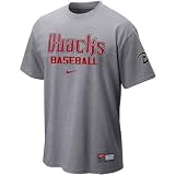 Nike Arizona Diamondbacks Ash MLB Practice T-shirt