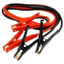 Heavy-Duty 6 Gauge Auto Jumper-Booster Cables - Extra-Long 20-Ft Length