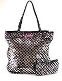 Betsey Johnson Squared Away Sequin Shopper (Black)