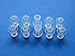 NICKSTON 10 Small (S) Soft Replacement Mushroom Domes Eartips Earbuds for Hearing Aids