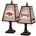 Arkansas Razorbacks Glass Table 14 Lamp