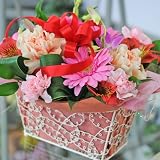 【送料無料】チェリーキッスレッド・ピンク系のカワイイアレンジ 花工房花贈りエーデルワイス フラワーギフト Red Kiss
