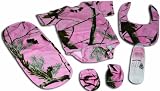 Rivers Edge 5-Piece Baby Onsey, Bib, Pad, Booties, and Bottle Combo Pack, Adorable Realtree AP HD Pink Design