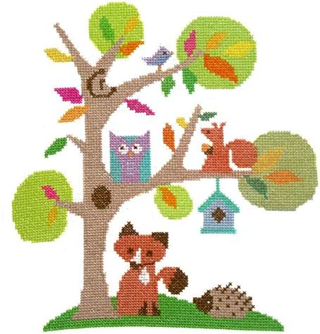 The Stitching Shed Woodland Cross Stitch Kit by The Stitching Shed