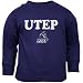 UTEP Miners Navy Blue Youth School Mascot Long Sleeve T-shirt (Large)
