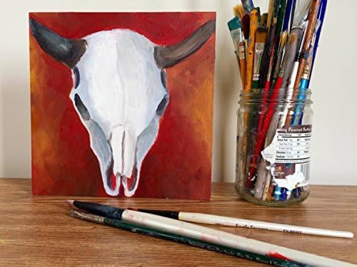 Southwestern Beauty Cow Skull- Original Oil Painting