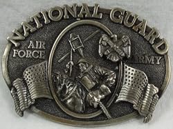 National Guard Pewter Buckle