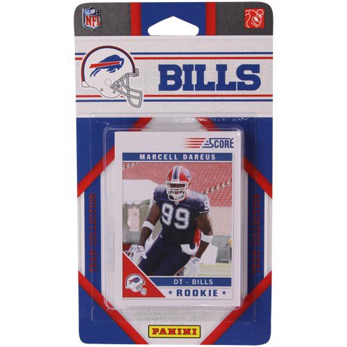 2011 Score Buffalo Bills Factory Sealed 11 Card Team Set. Players Include Steve Johnson, Ryan Fitzpatrick, Roscoe Parrish, Paul Posluszny, Lee Evans, Kyle Williams, Jairus Byrd, Fred Jackson, C J Spiller, Aaron Williams and Marcell Dareus.