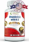 ★***D-3 with K-2★***Top Rated NON GMO FORMULA●UP TO 6000IU DAILY●Contains K2 & Magnesium Stearate To Give You A Super Pharmaceutical Grade Dietary Supplement●Beats Any Liquid Drops●Purest D3 EVER!