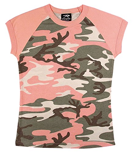 WOMEN'S SUBDUED PINK CAMO S/S RAGLAN T-SHIRT SIZE XL