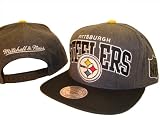 Pittsburgh Steelers Mitchell & Ness Adjustable Snap Back Baseball Cap Hat Charcoal Grey