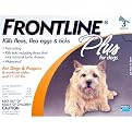 Merial Frontline Plus Flea and Tick Control for 0-to-22-Pound Dogs and Puppies, 6 Doses