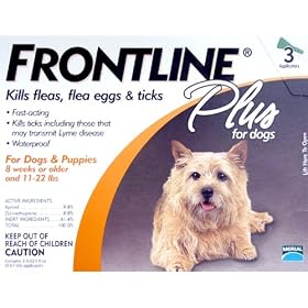 Merial Frontline Plus Flea and Tick Control for Dogs and Puppies