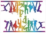 Easy Stick 2 Piece Multicolor Dance Fever - Vinyl Wall Art Decals