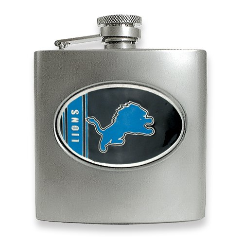 Detroit Lions Stainless Steel Hip Flask