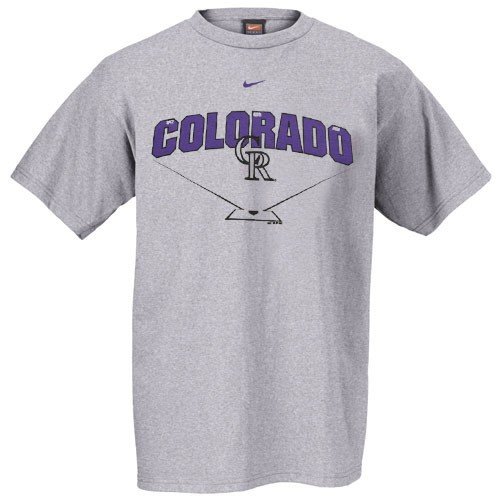 Buy Nike Colorado Rockies Ash Youth Graphic T-shirt by Nike