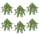 SIX 15" Mini English Ivy Artificial Hanging Bushes