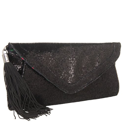 Betsey Johnson Envelope Clutch - Black