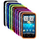 Ten Silicone Cases / Skins / Covers for HTC Inspire 4G - Black, White, Blue ....