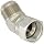 EATON Aeroquip 2070-16-16S 45 Degree Swivel Nut Elbow, JIC 37° End Types, Carbon Steel, 1 JIC(f) x 1 JIC(m) End Size, 1" Tube OD