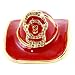 Objet D'Art Release #157 "Fire Chief" Vintage Fireman's Helmet Handmade Jeweled Metal & Enamel Trinket Box_s-1