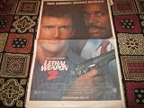 Newspaper Posters 1989 & 1990 (Bird on a Wire , Lethal Weapon 2 , Mel Gibson , Danny Glover , Goldie Hawn, 6/30/89 , 4/29/90 & 5/13/90)
