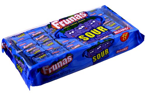 Frunas Sour Blue Raspberry 48 Pack by R.L. Albert & Son
